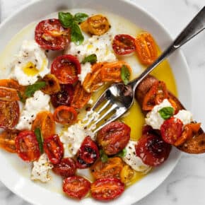 Burrata With Roasted Tomatoes