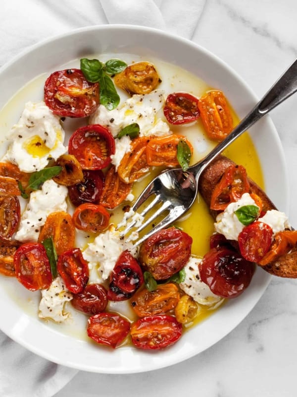 Burrata With Roasted Tomatoes