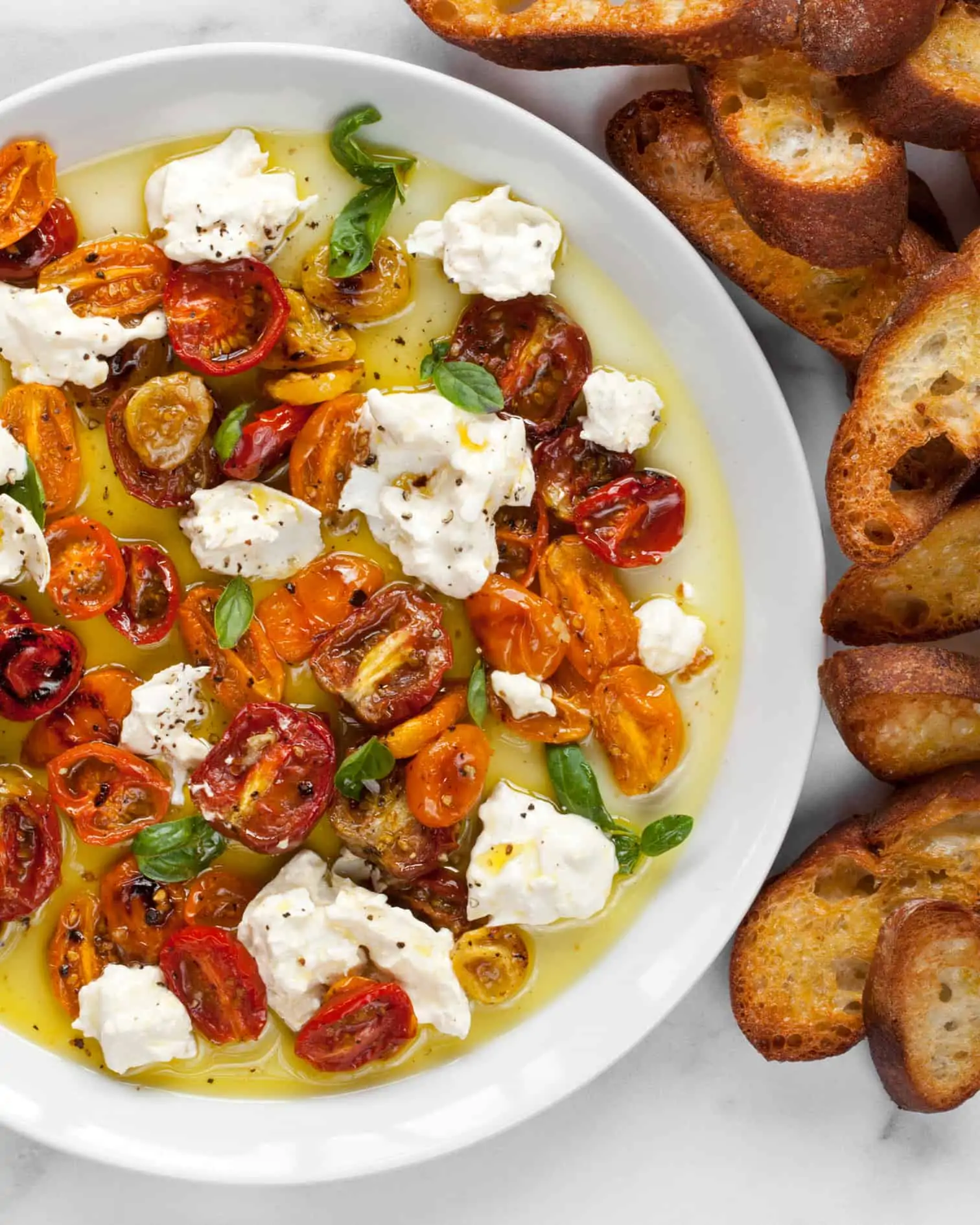 Burrata With Roasted Tomatoes
