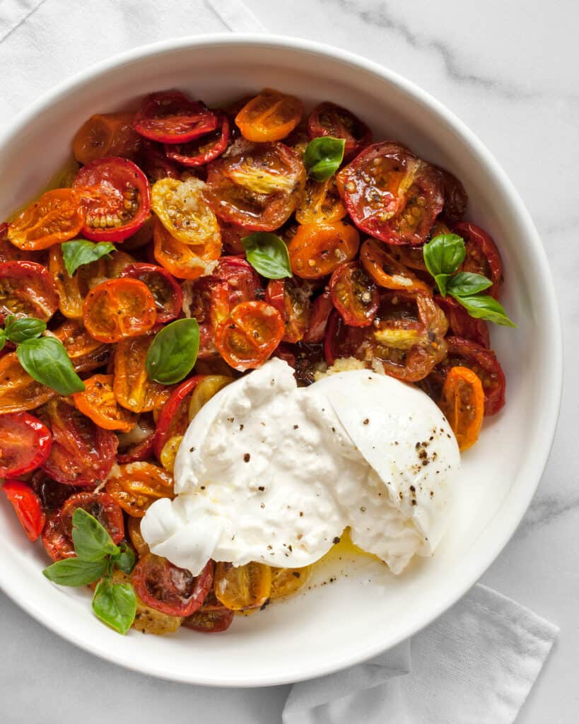 Burrata With Roasted Tomatoes