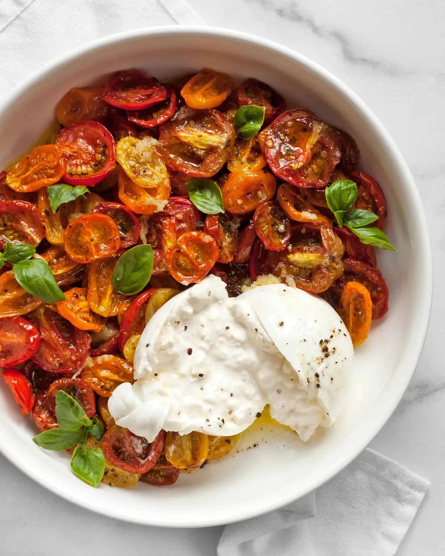 Burrata With Roasted Tomatoes