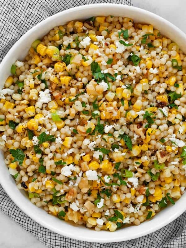 Grilled Corn Lemon Couscous