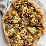 Grilled Mushroom Corn Pizza