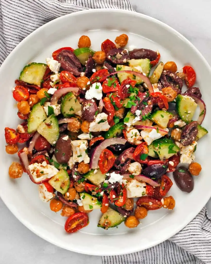 Chickpea Greek Salad