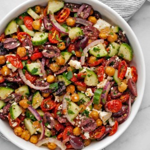 Chickpea Greek Salad