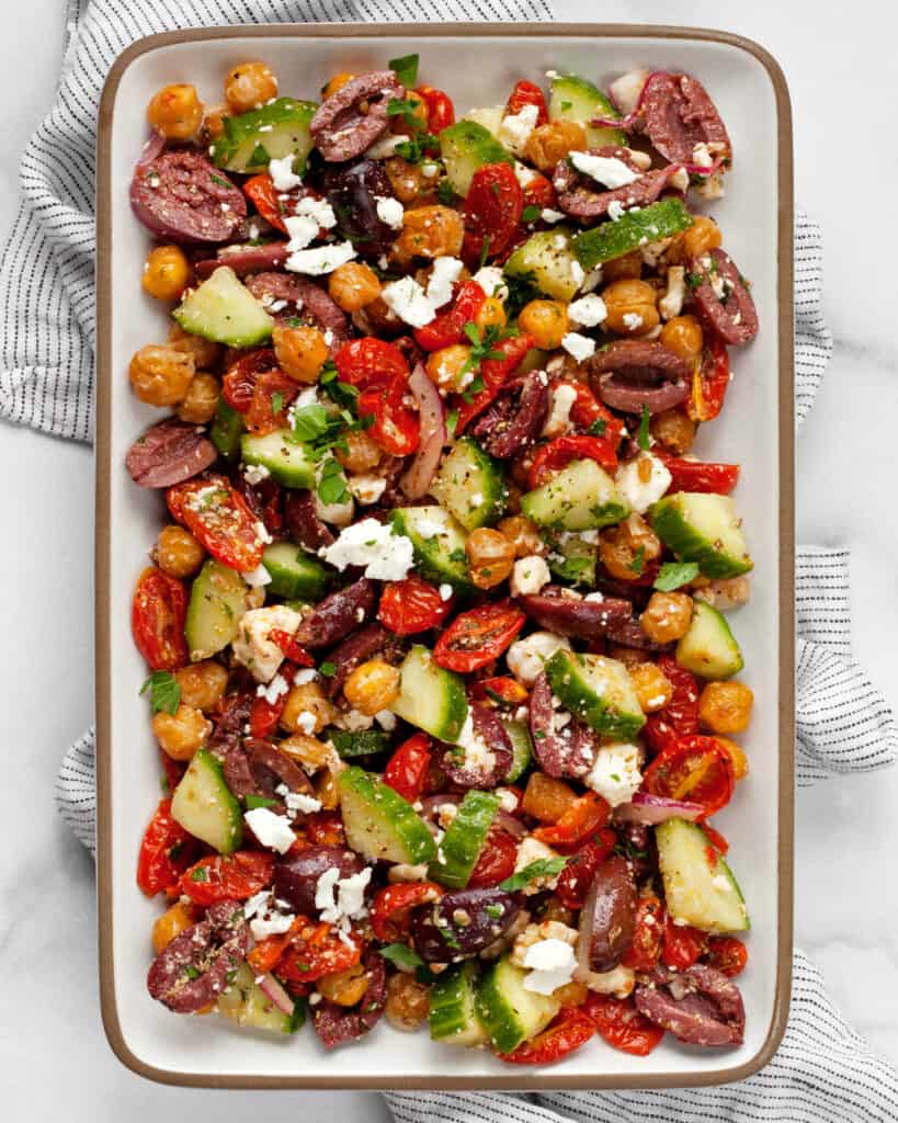 Chickpea Greek Salad