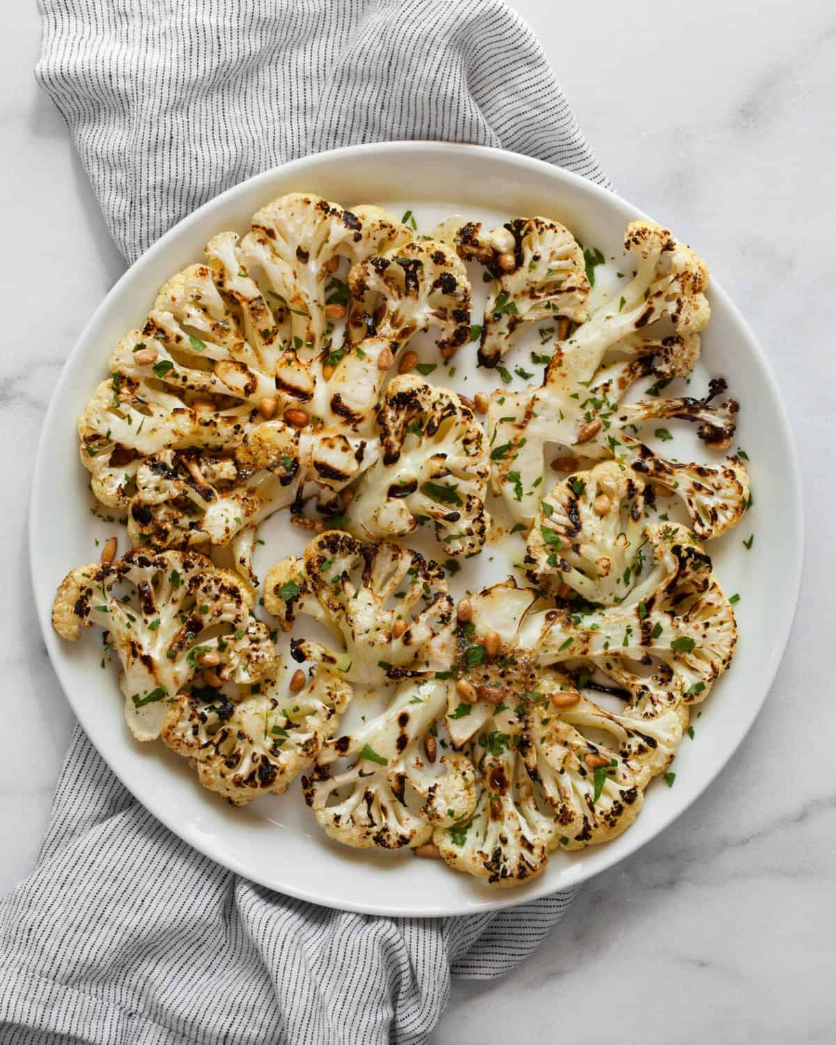 Lemon Pepper Grilled Cauliflower Steaks Recipe (Video) Last Ingredient