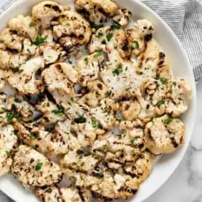 Grilled Lemon Pepper Cauliflower