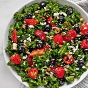 Mixed Berry Kale Salad