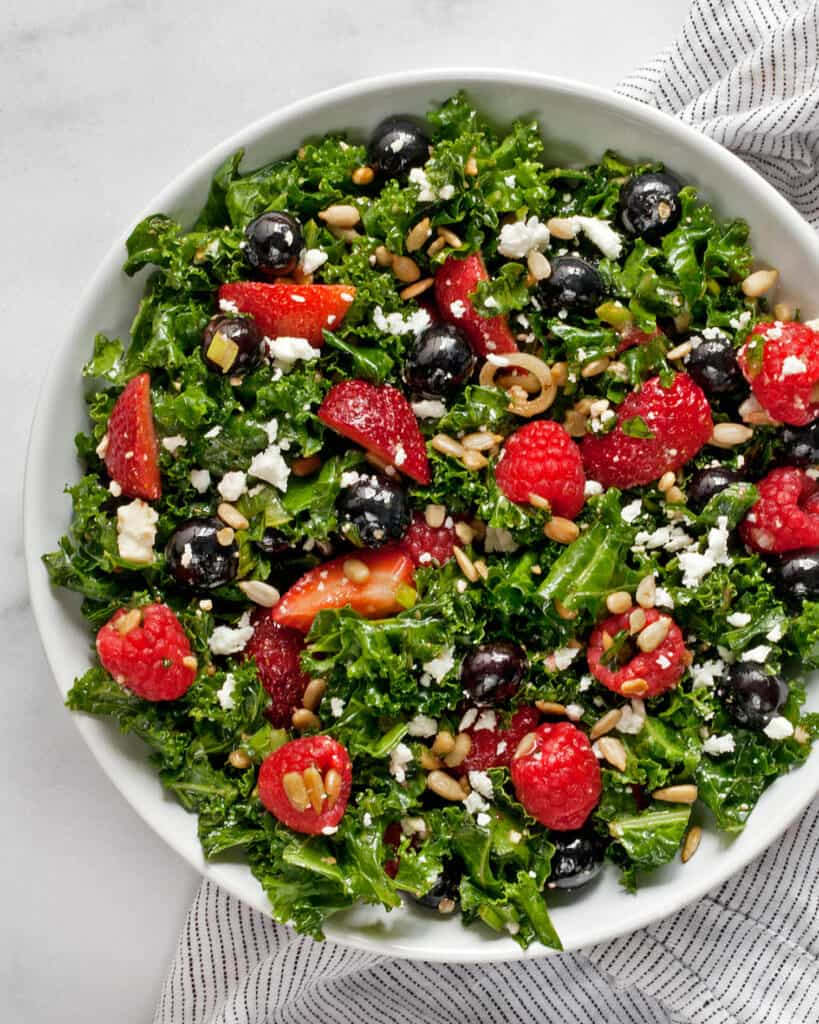 Mixed Berry Kale Salad