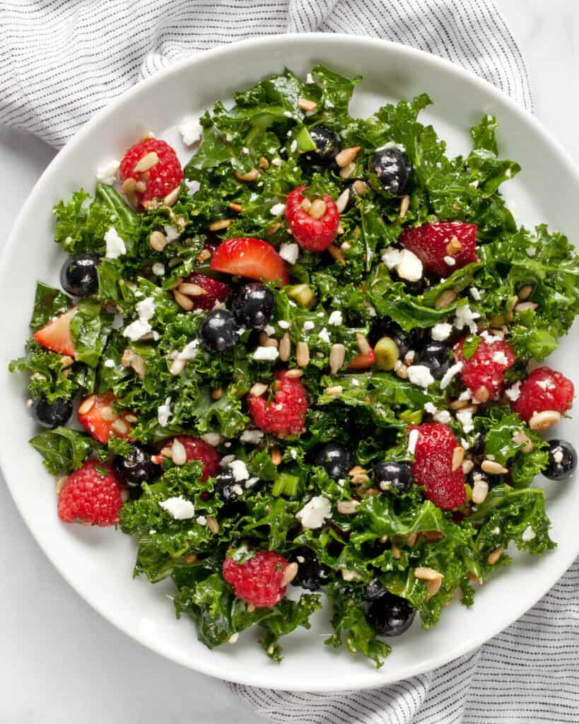 Mixed Berry Kale Salad