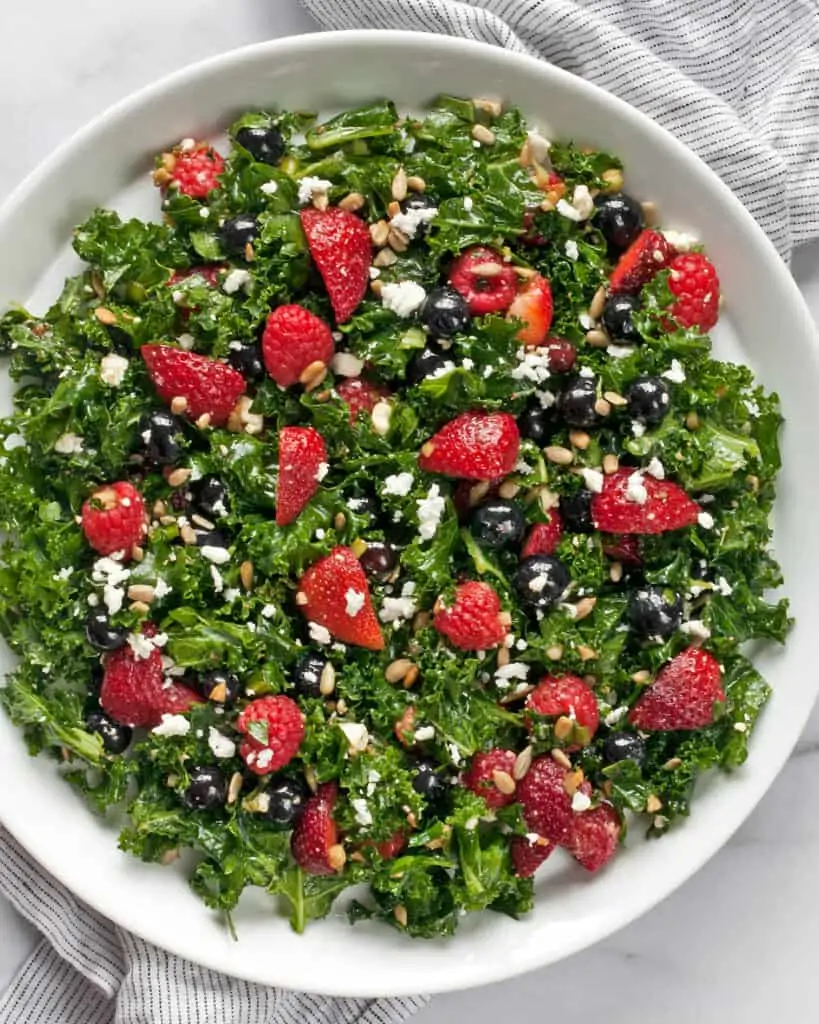 Mixed Berry Kale Salad