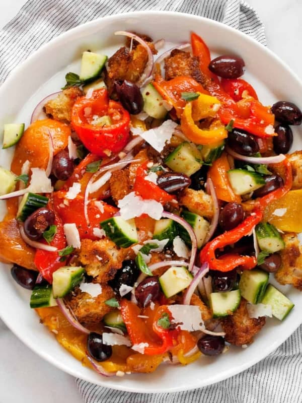 Roasted Pepper Panzanella