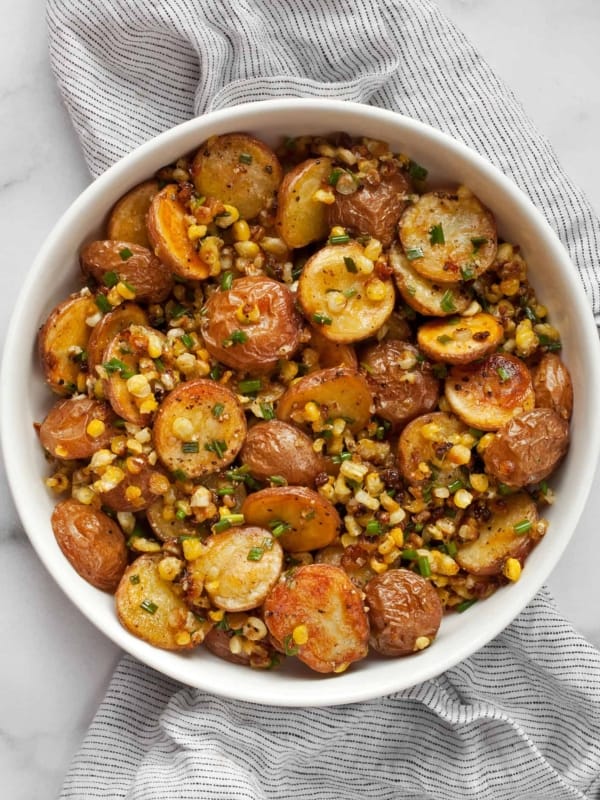 Roasted Red Potato Salad with Corn