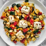 Sheet Pan Baked Feta With Vegetables