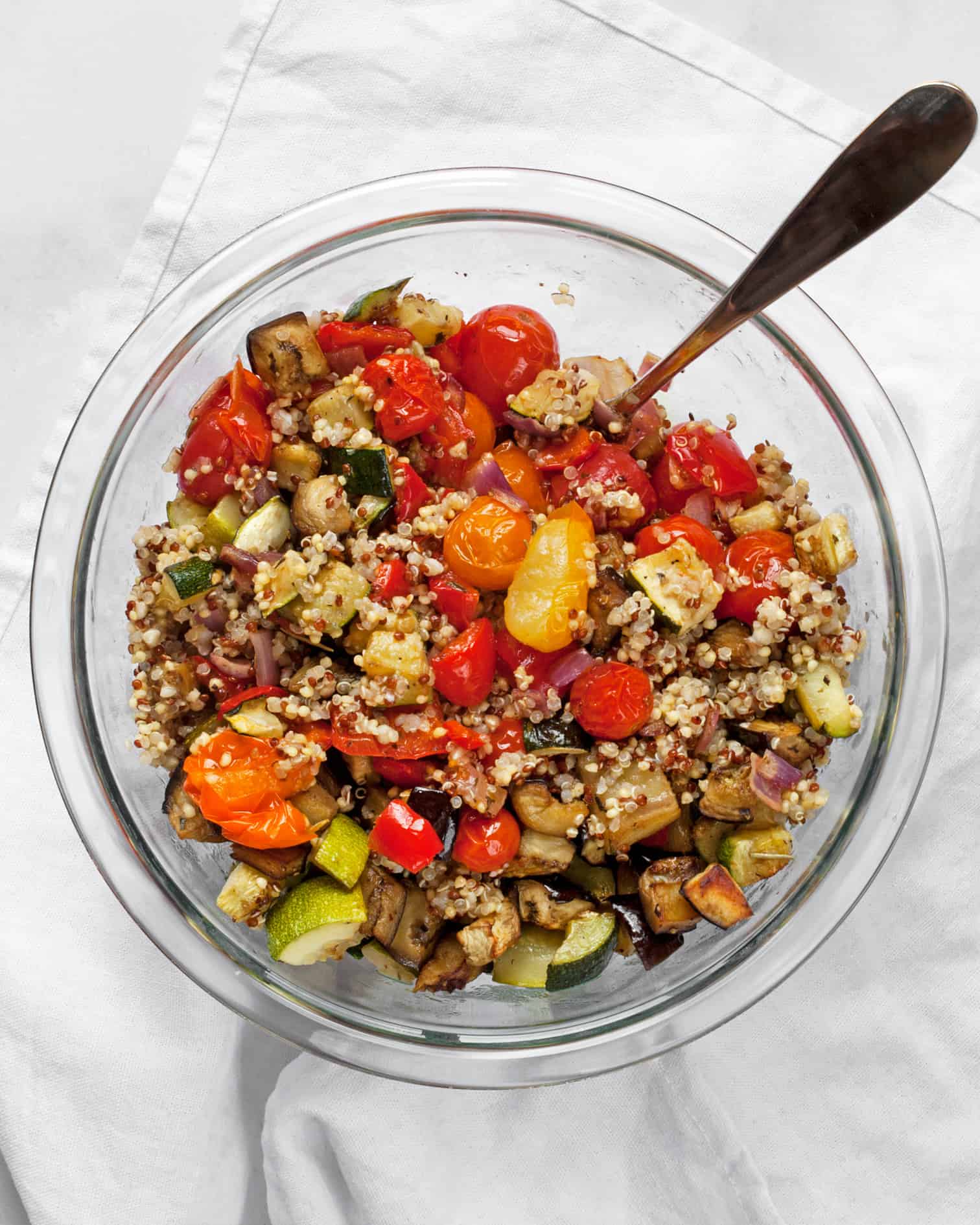 Oven Roasted Ratatouille Quinoa Last Ingredient