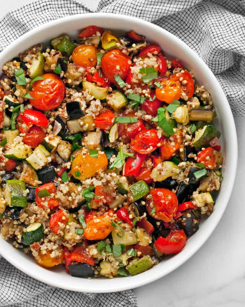 Roasted Ratatouille Quinoa