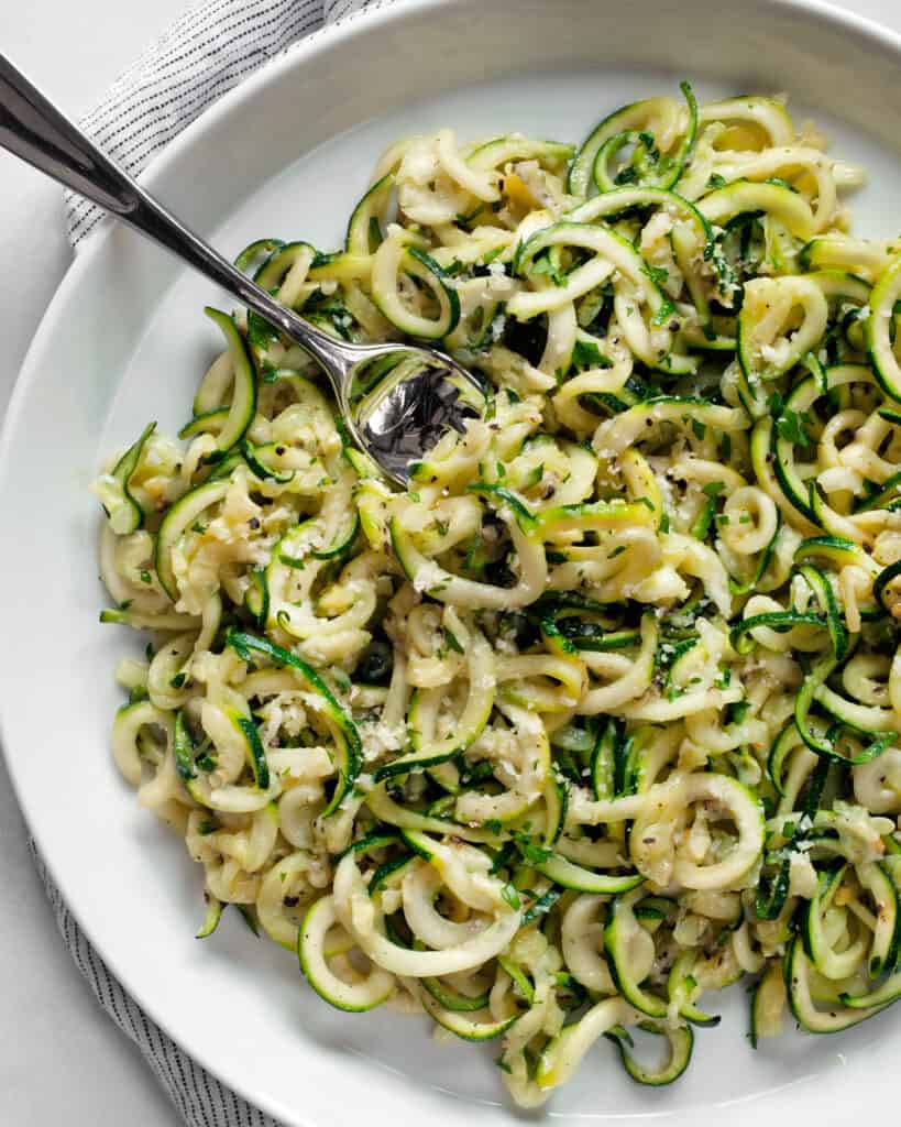 Zucchini Cacio e Pepe