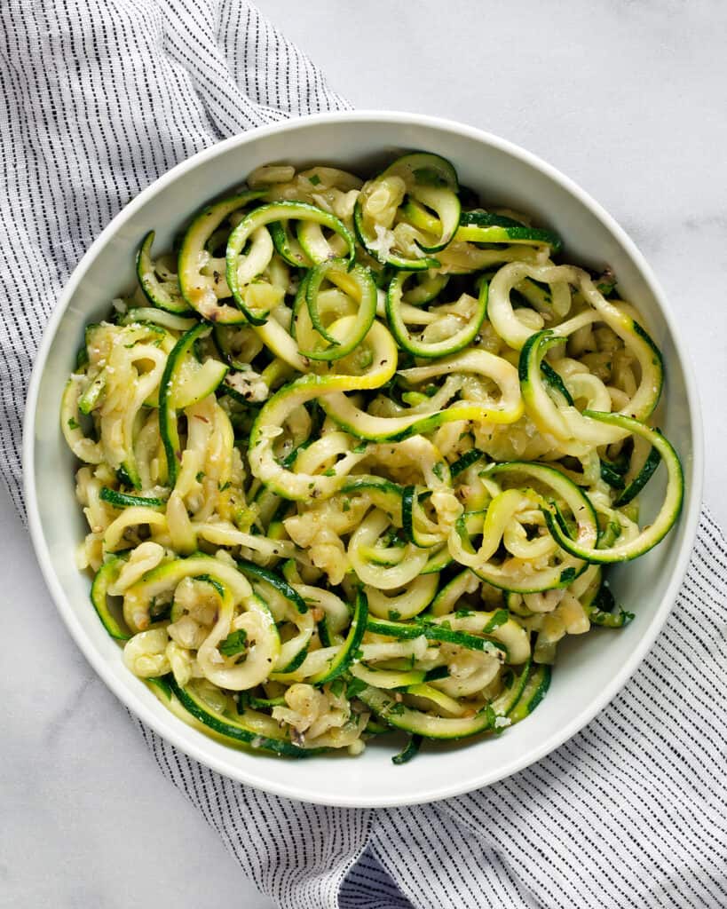 Zucchini Noodle Cacio e Pepe