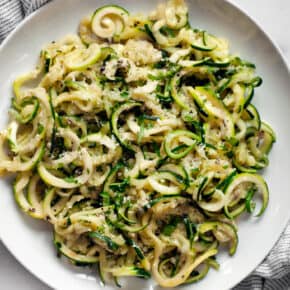 Zucchini Cacio e Pepe