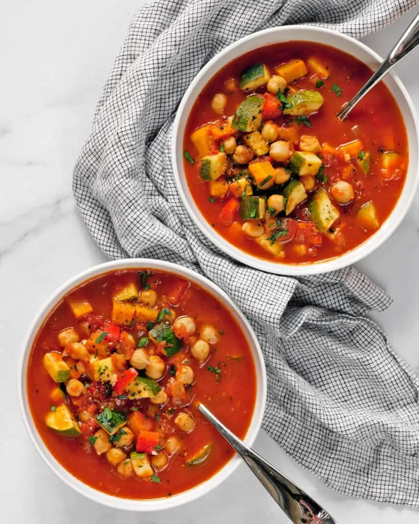 Chickpea Harissa Vegetable Soup