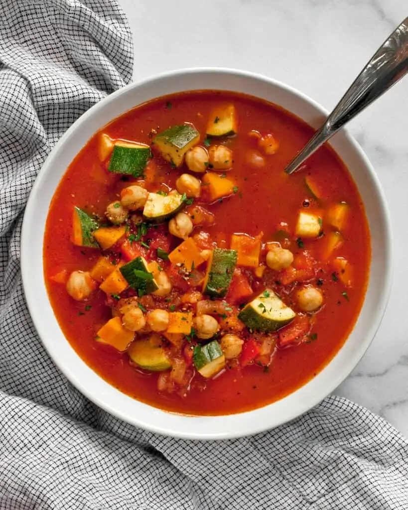 Chickpea Harissa Vegetable Soup