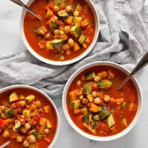 Chickpea Harissa Vegetable Soup