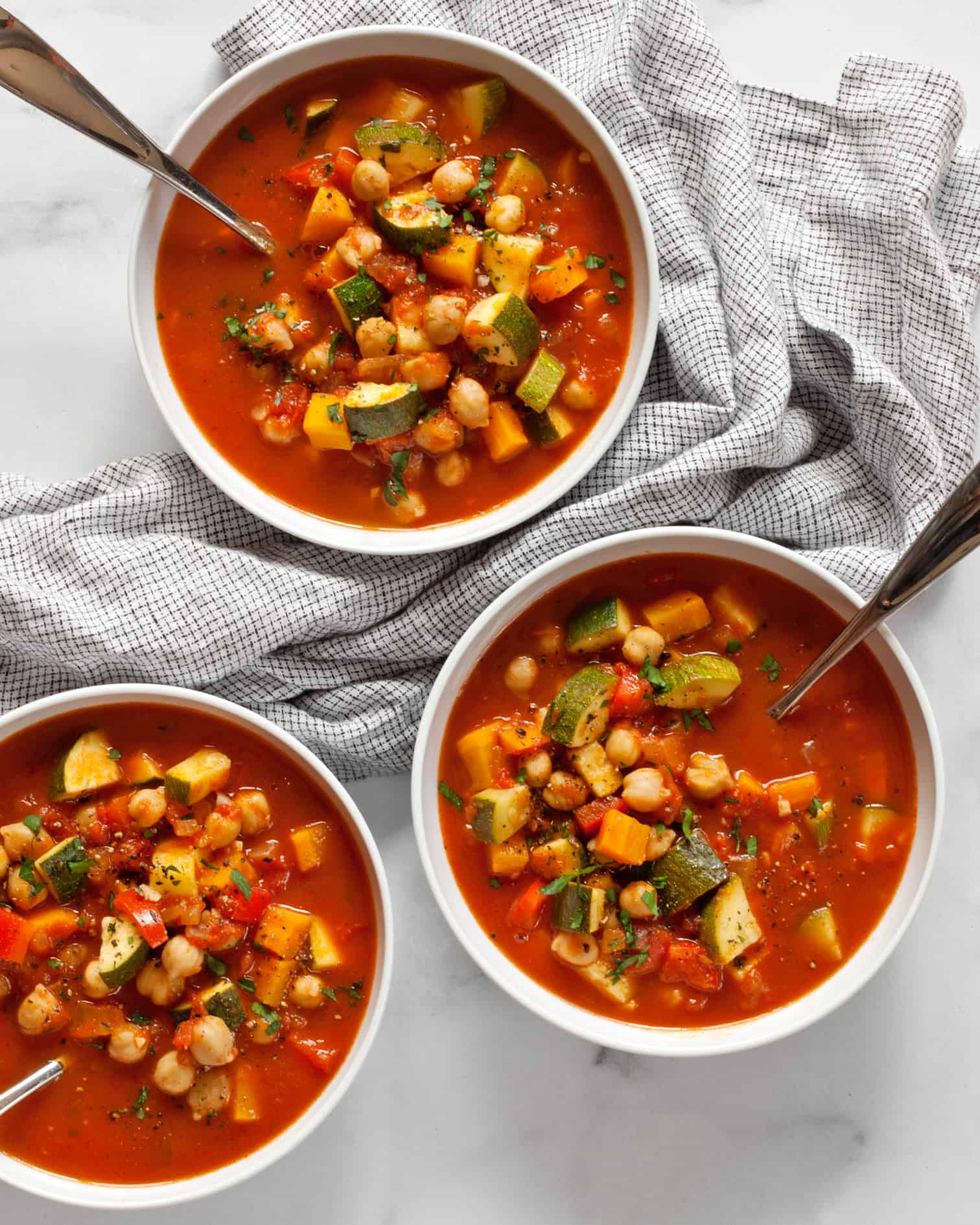 Chickpea Harissa Vegetable Soup