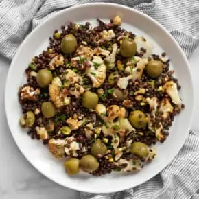 Roasted Cauliflower Lentil Salad