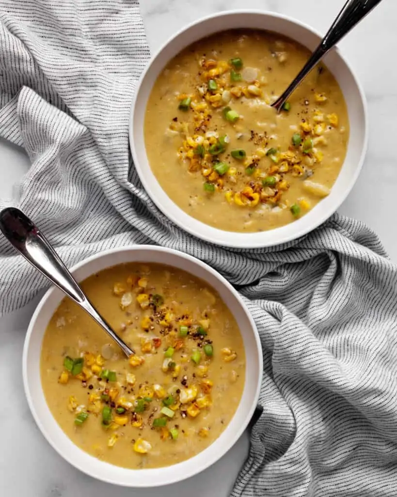 Roasted Poblano Corn Chowder