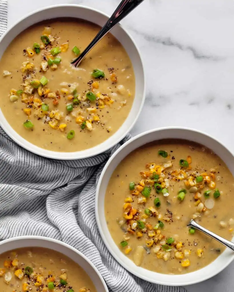 Roasted Poblano Corn Chowder