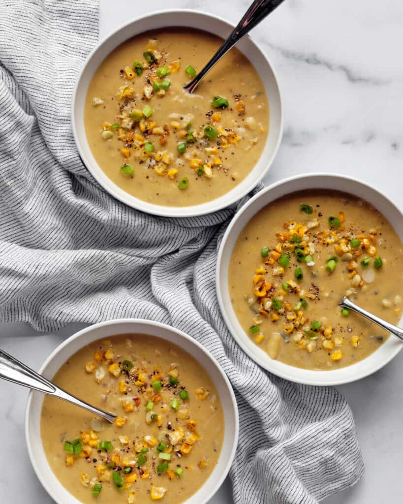 Roasted Poblano Corn Chowder