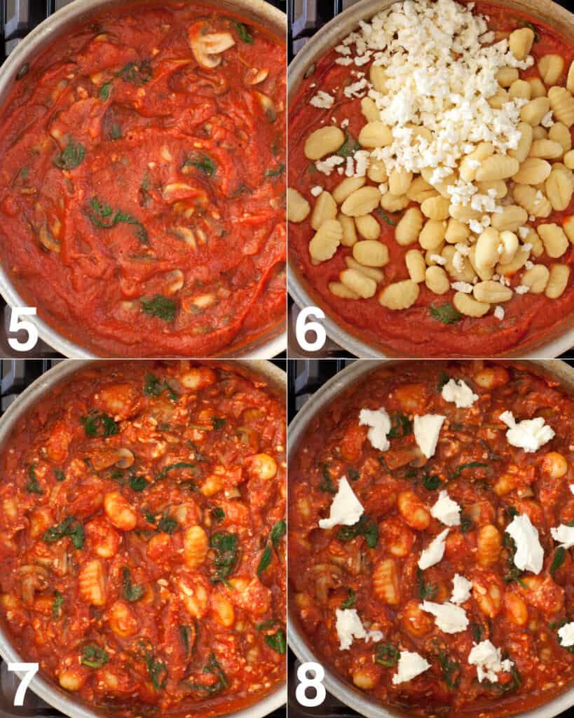 Steps to make baked gnocchi