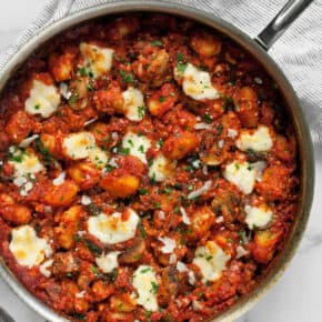 Baked Gnocchi with Mushrooms and Spinach