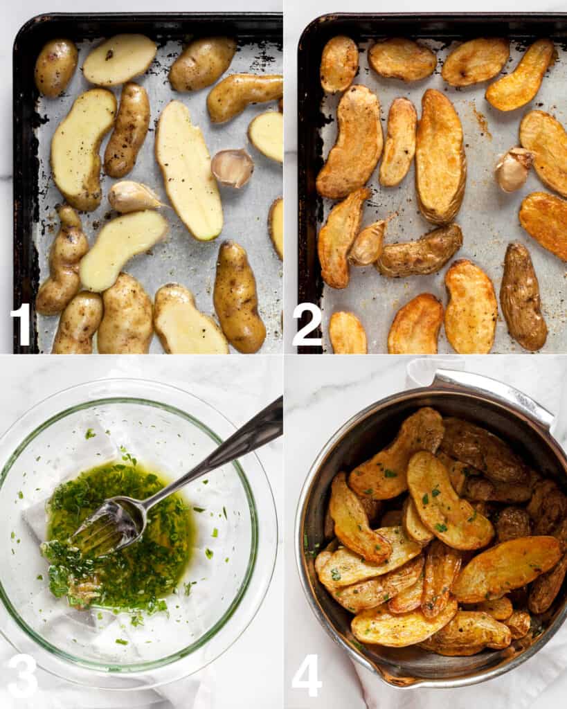 How To Make Garlic Herb Roasted Fingerling Potatoes