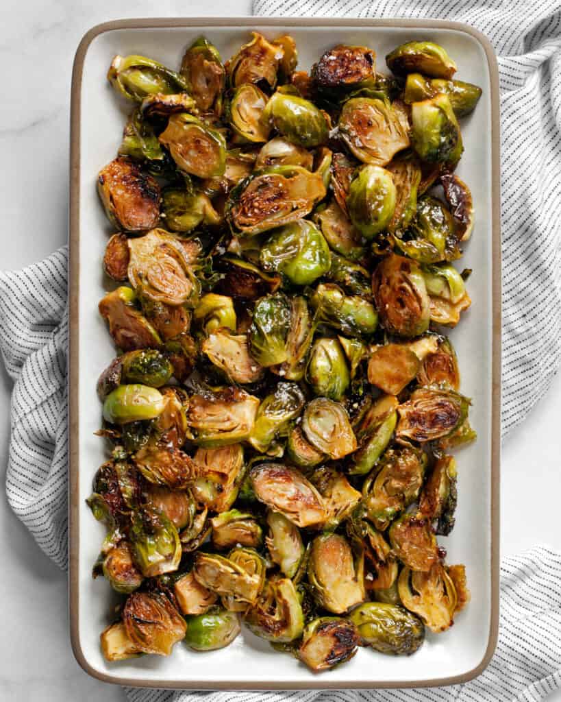 Honey Sriracha Roasted Brussels Sprouts