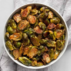 Honey Sriracha Roasted Brussels Sprouts