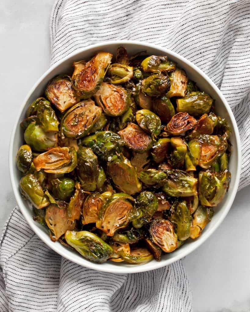 Honey Sriracha Roasted Brussels Sprouts