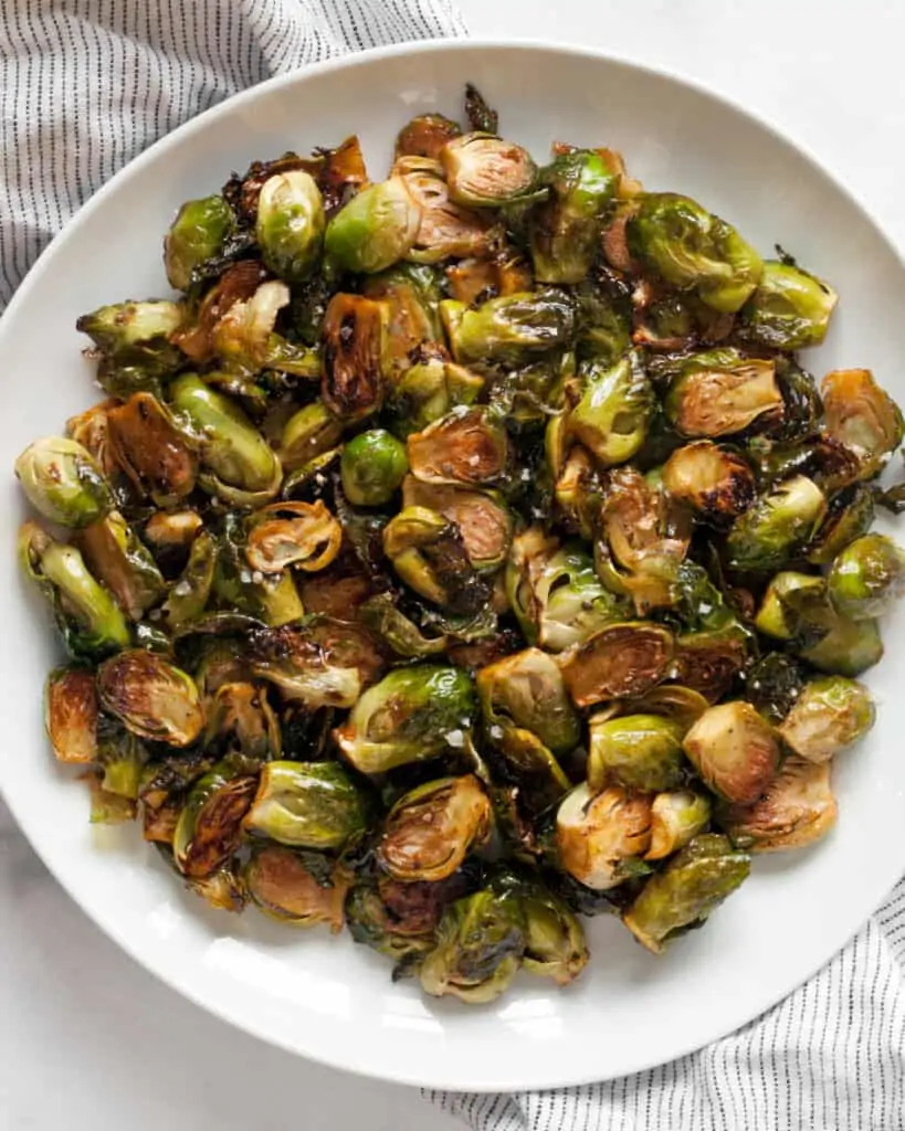 Honey Sriracha Roasted Brussels Sprouts