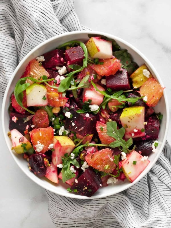 Roasted Beet Salad with Oranges and Pears