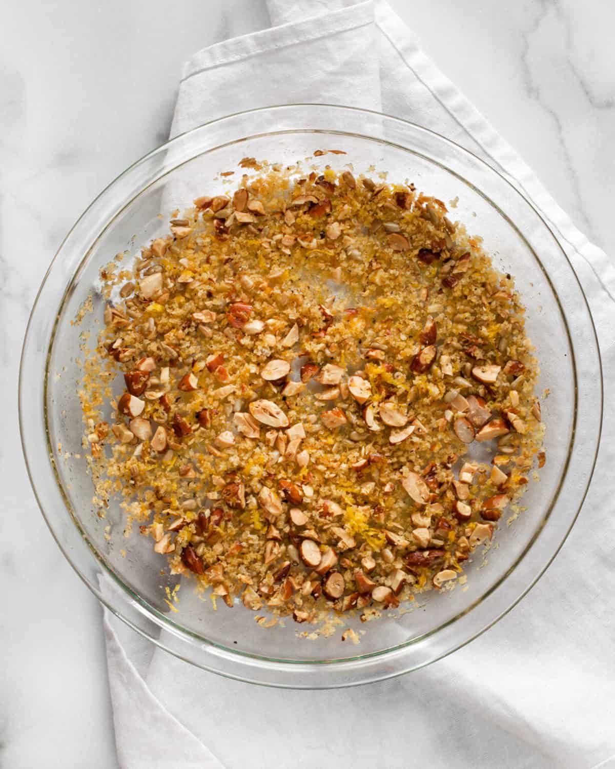 Roasted Green Beans with Almond Breadcrumbs & Feta Last Ingredient