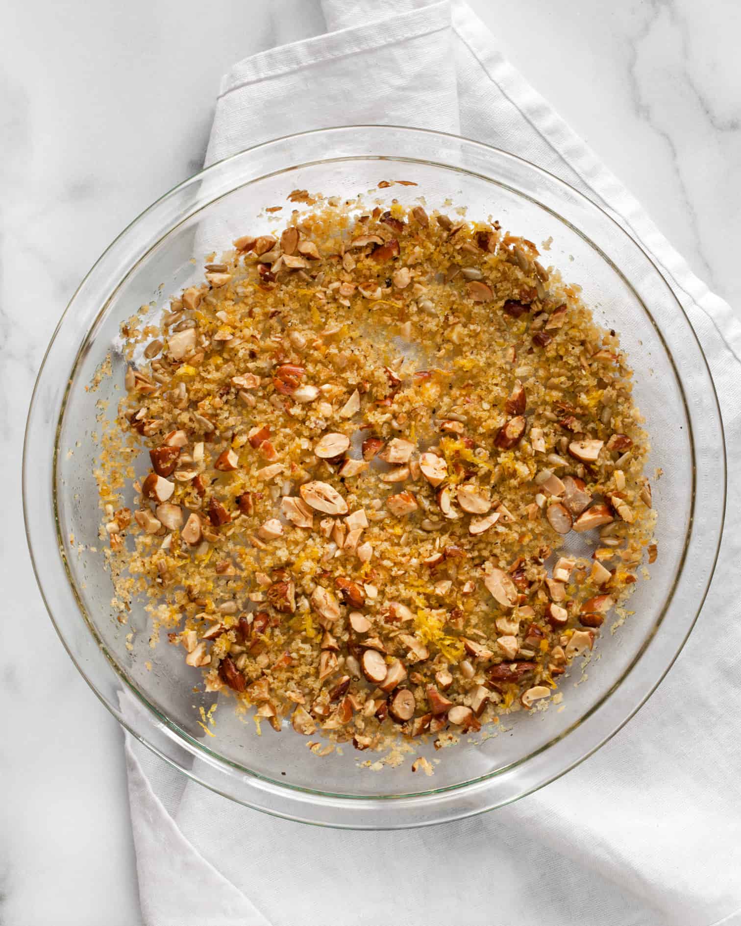 Roasted Green Beans with Almond Breadcrumbs & Feta Last Ingredient