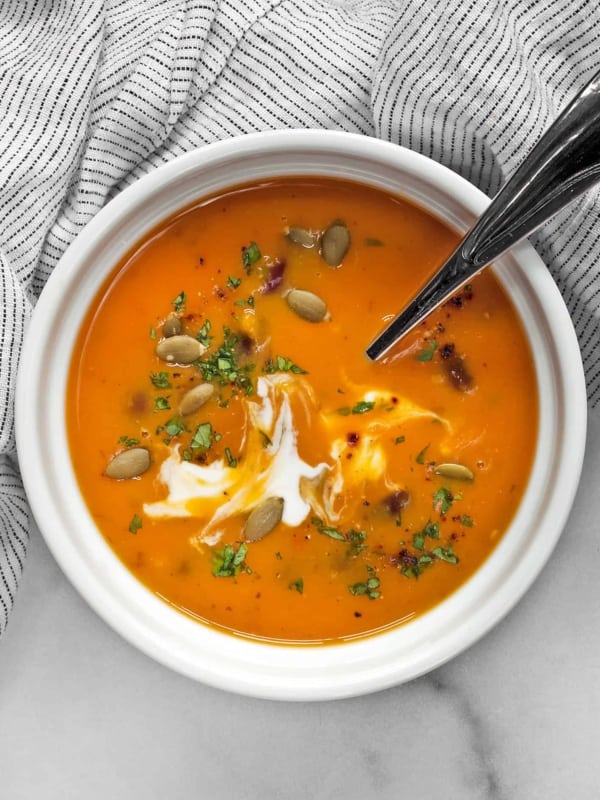 Spicy Chipotle Butternut Squash Soup