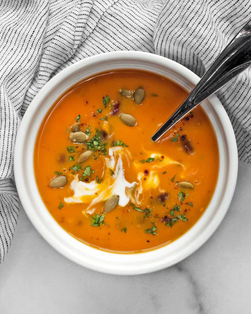 Spicy Chipotle Butternut Squash Soup