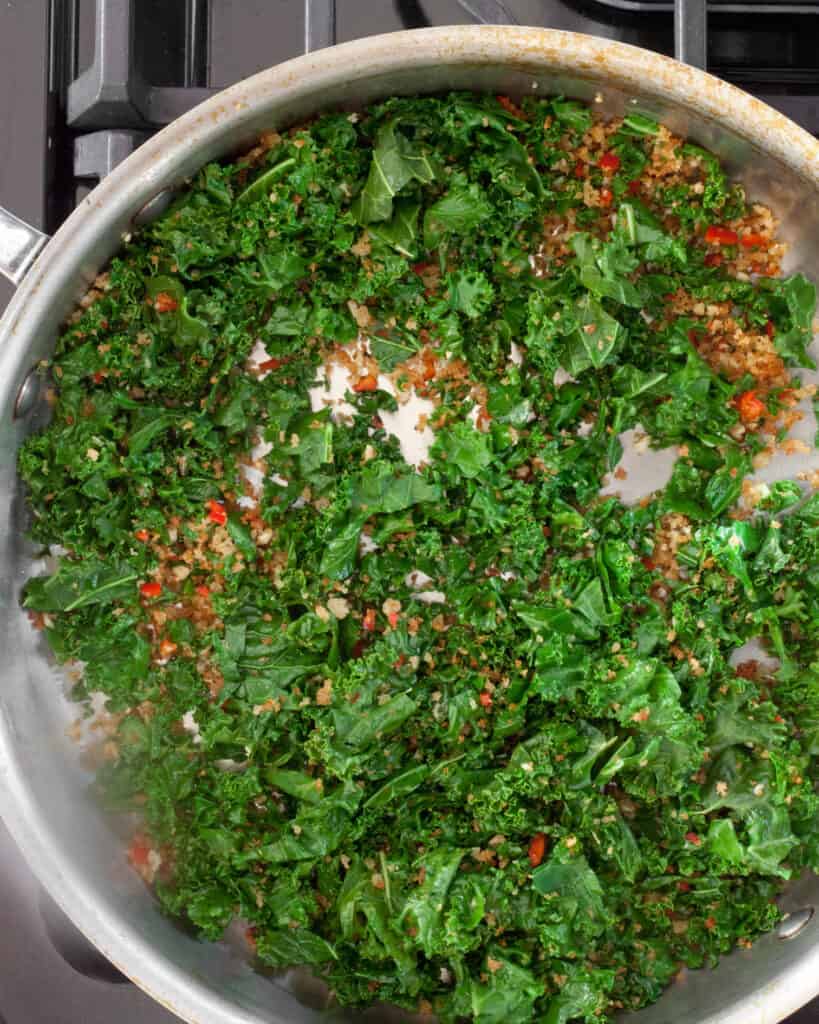 Saute the kale