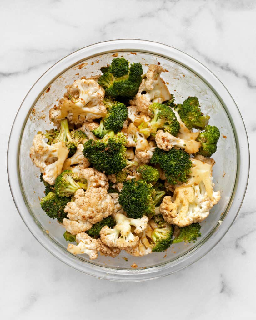 Roasted Broccoli and Cauliflower with Tahini Last Ingredient