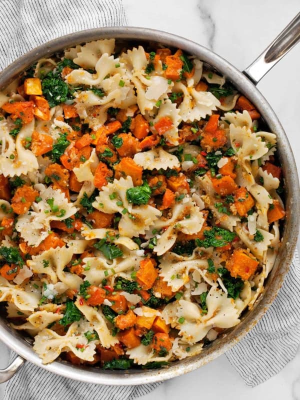 Roasted Butternut Squash Kale Pasta