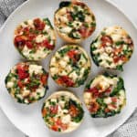 Spinach Feta Egg White Bites
