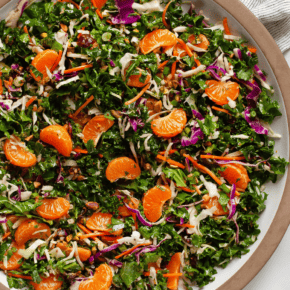 Mandarin orange salad in a bowl.