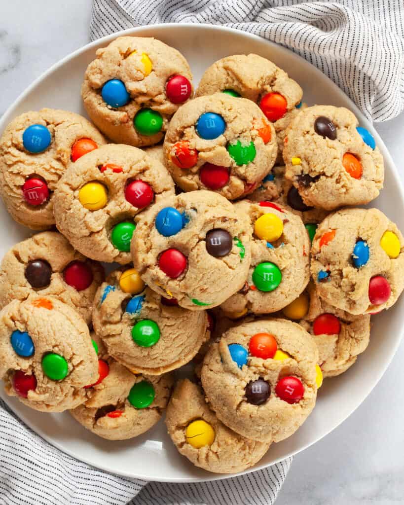 Peanut Butter m&m Cookies Last Ingredient